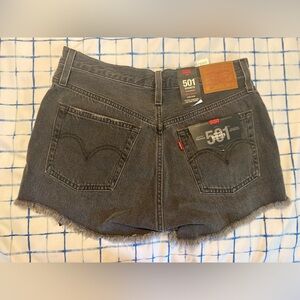 Black Levi Jean shorts women